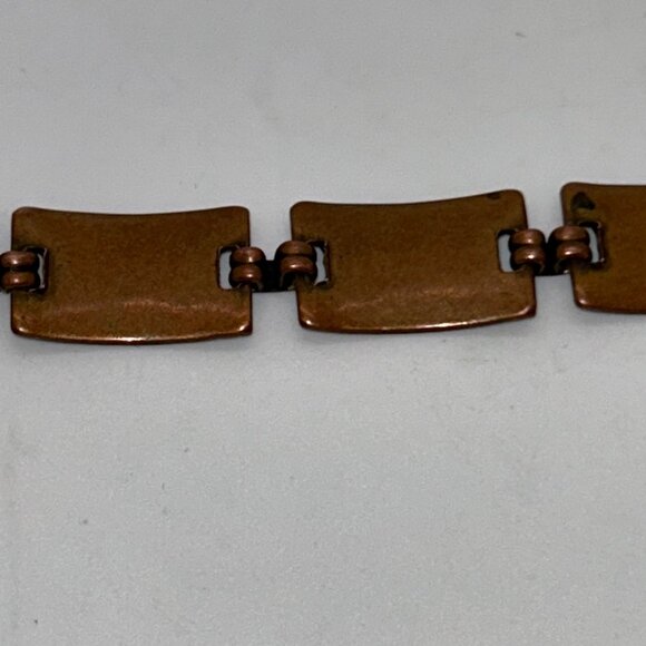Vintage Copper Thunderbird Panel Link Bracelet With Replacement Clasp Tribal - Picture 14 of 15